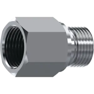 SOCKET ADAPTOR M/F 1/4" BSP FIXED (60º) A316
