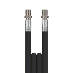 Hp Hose Black1-08 3/8M-NPT Inox 1,69 Mtr