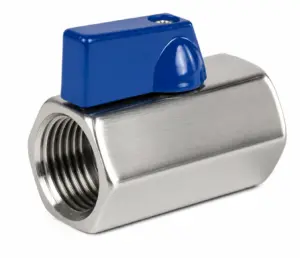 MINI BALL VALVE 40BAR 3/8" A316