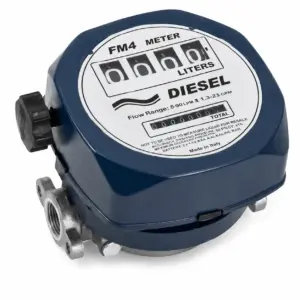 FLOW METER 1" 4-DIGIT MECHANICAL DIESEL-OIL FLOW RATE 20-120 L/MIN