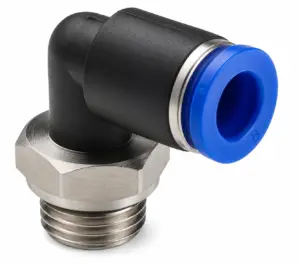 PUSH IN 90° M BSPP 10MM 3/8 TECHNOPOLYMERIC