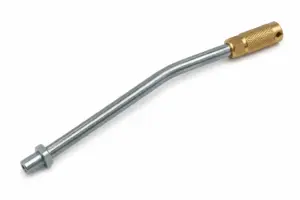 RIGID ANGELED PIPE FOR GREASE GUN - 4-JAW - M10X1 L=200MM